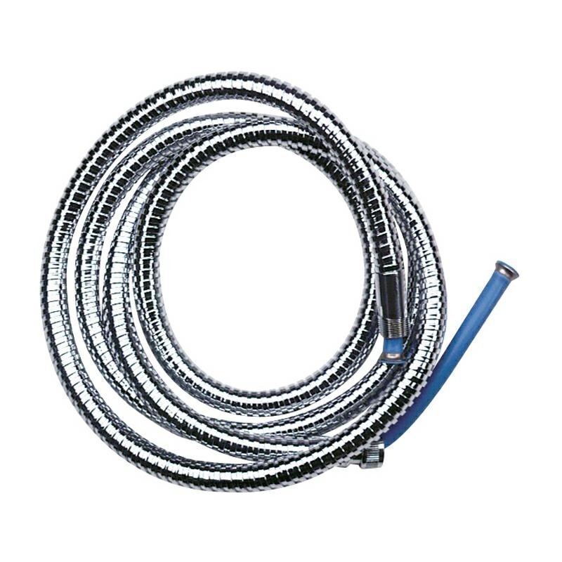 CHROME REPLACEMENT FLEXIBLE HOSE 1/2"C x 3/8"F...