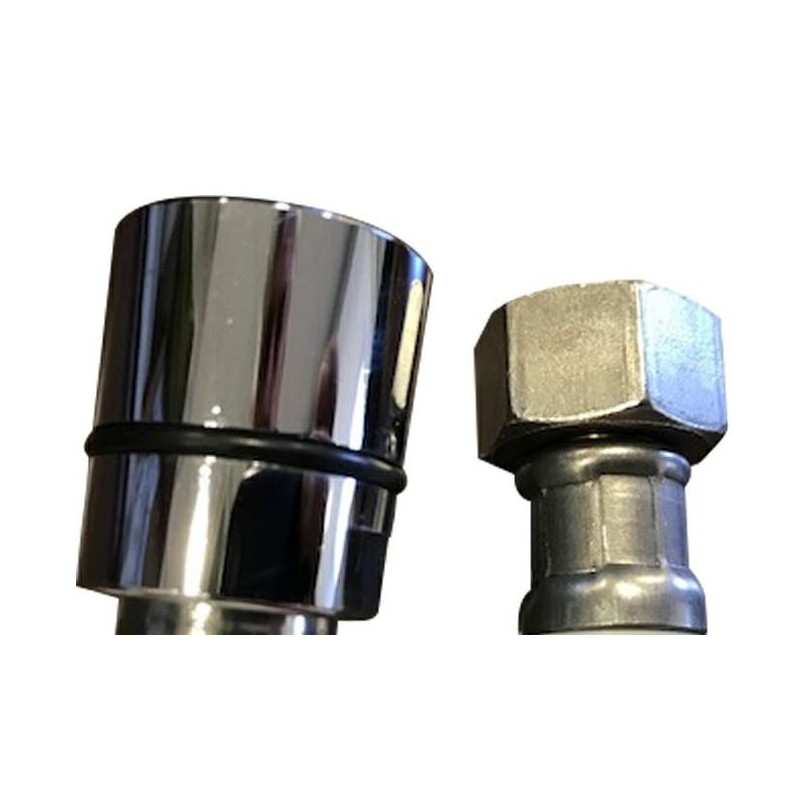 FLESSIBILE DI RICAMBIO CROMATO 1/2C x 3/8 F -...