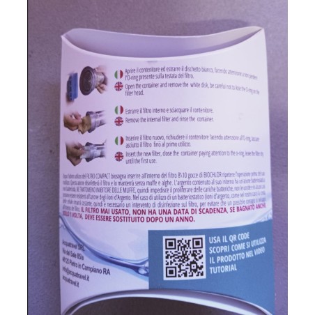 COMPACT ACQUATRAVEL sediment FILTER replacement