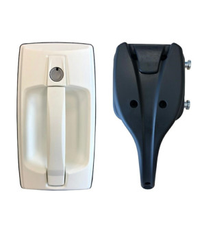 NUEVO BASIC EDGE ZADI candado blanco con cilindro y llaves