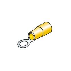 Terminals - ring terminals diameter 5 mm - Yellow - cable... 2