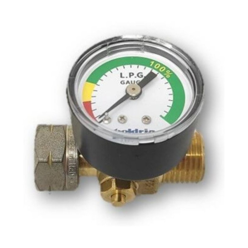 Level indicator for LPG cylinder with excess...