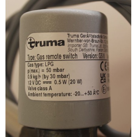 Electrovanne fermeture gaz pour détendeurs 8mm