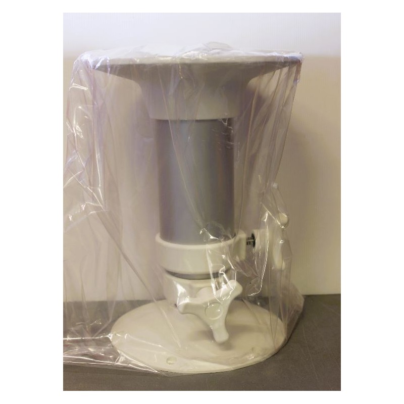 Pied de table télescopique blanc H 720 mm