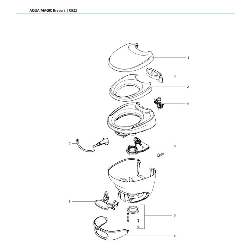 Kit de joints pour Aqua Magic Bravura 31112