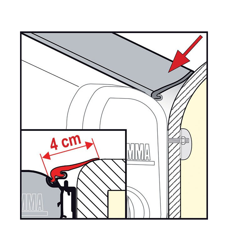 1 mt Rain Guard M fino a 4 cm  - FIAMMA 03477-01-