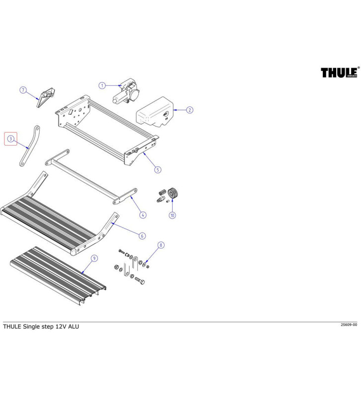 Bras d'ouverture à une étape v02 THULE