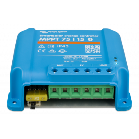 Contrôleur de charge solaire Victron MPPT 75/15 A Bluetooth Energy SmartSolar 12/24 V SCC075015060R