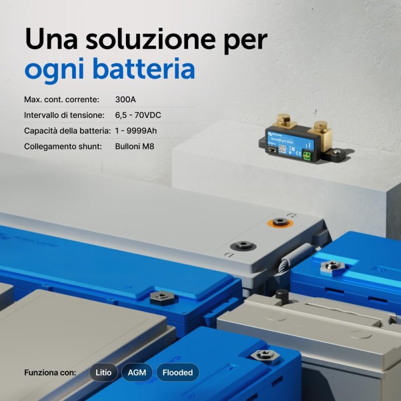 VICTRON SmartShunt 300A - 50 mV - Monitor della...