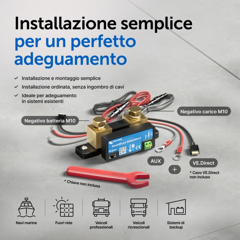 VICTRON SmartShunt 500A - 50 mV IP21 - Monitor...