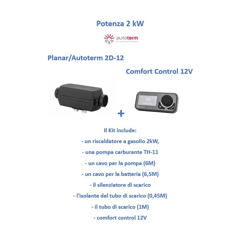 Diesel Air Heater Kit PLANAR KIT ALTA ALTOTA...