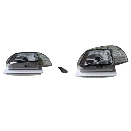 Hublot avec ventilateur PLUS FAN 400X400 - CRYSTAL 12 V