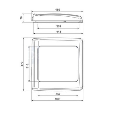 THULE OMNIVENT 40 portlight white