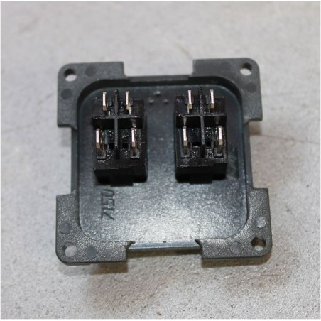 INTERRUPTEUR DOUBLE POMPE CBE MCPL ET LUMIÈRES GRISES