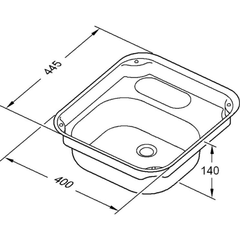 THETFORD Rectangular Sink Series Basic Line 34...
