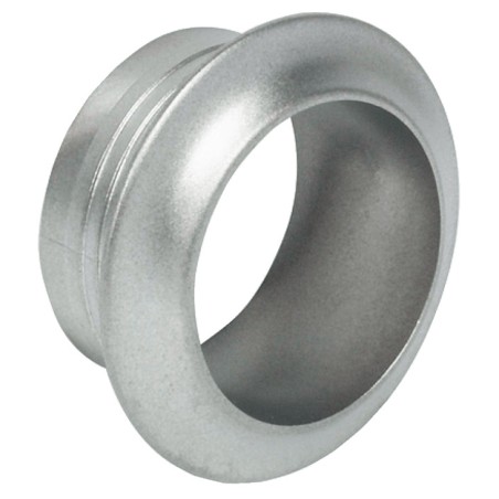 Rosace 16 mm nickel mat pour serrure à poussoir