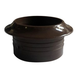 Roseta marrón de 16 mm para cerradura de empuje