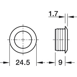 Braune Minirosette 2