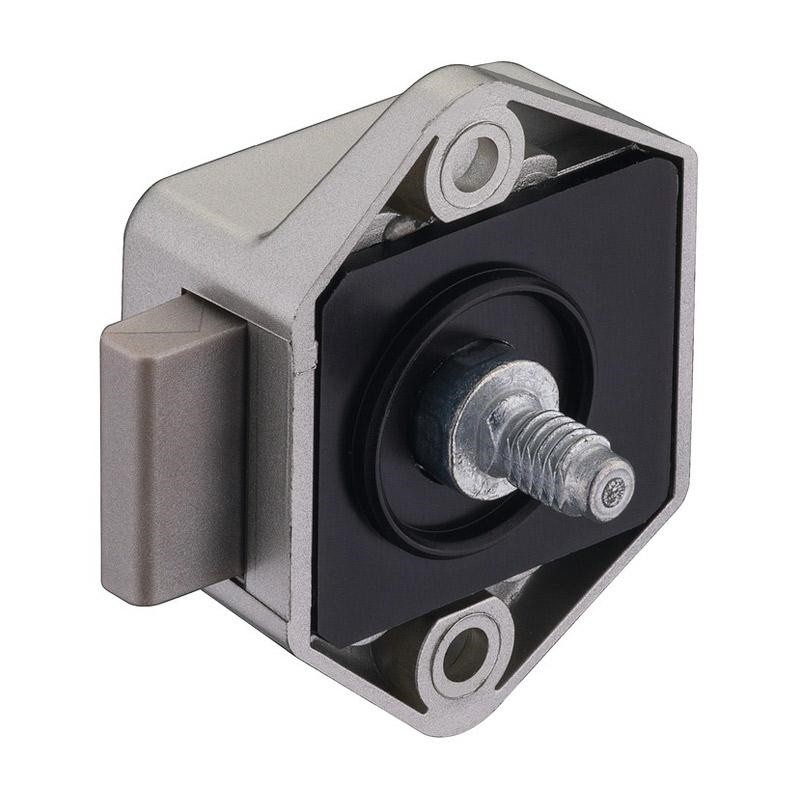 Mini Push-Lock satiniert vernickelt