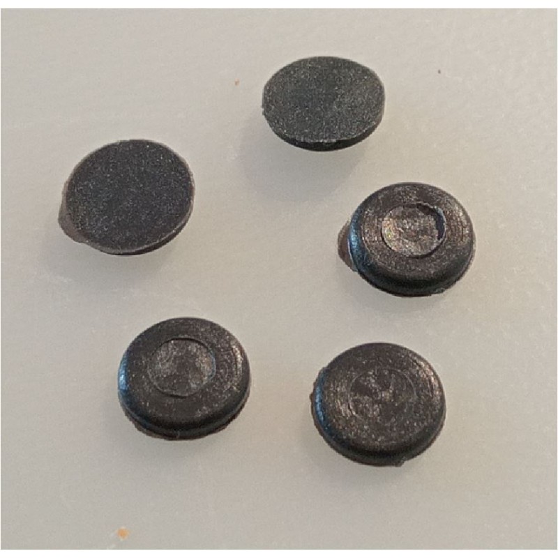 FAP Set 10 pezzi tappini nero-grigio scuro...