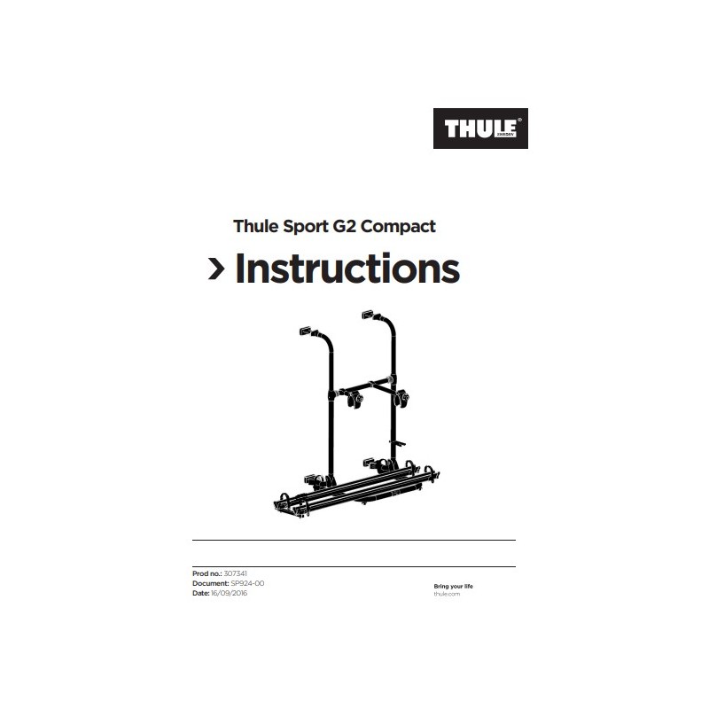 Thule Sport G2 Compact Double Door Vans - 307341