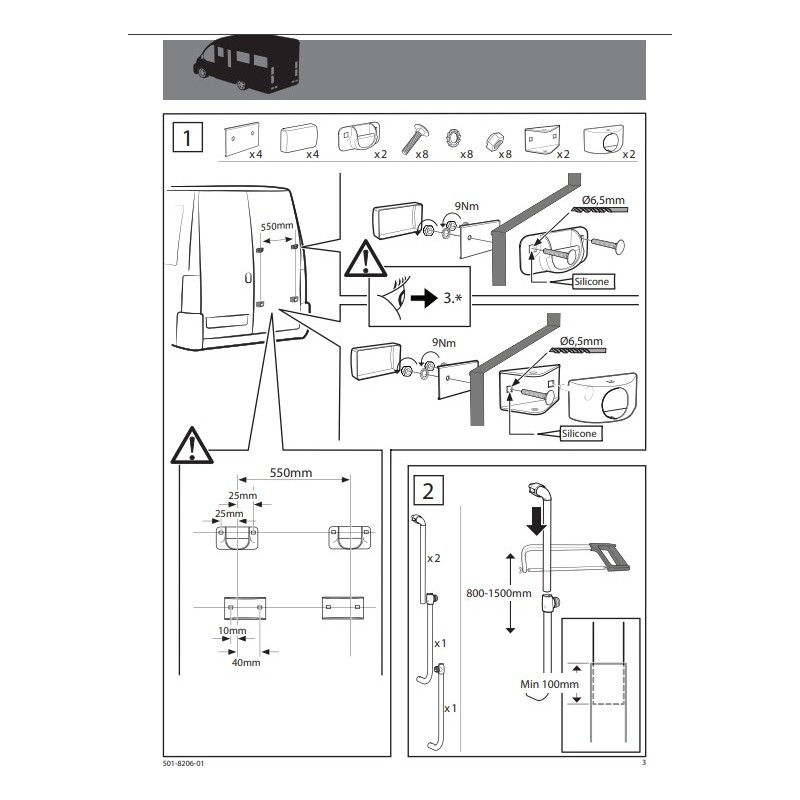 Thule Sport G2 Compact Double Door Vans - 307341