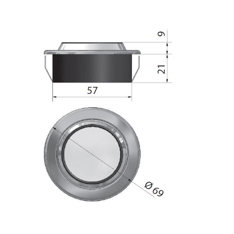 OFOLUX 1000 LV11 - SPOT LED TACTILE ENCASTRÉ...