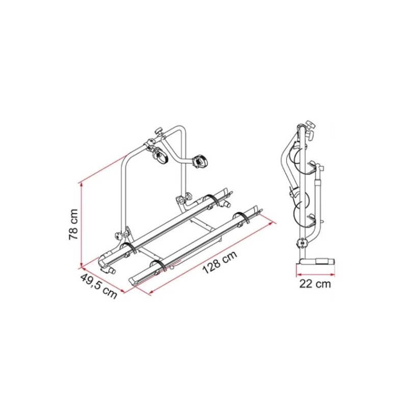 Fiamma Garage Plus Bike Rack - 02093A78A