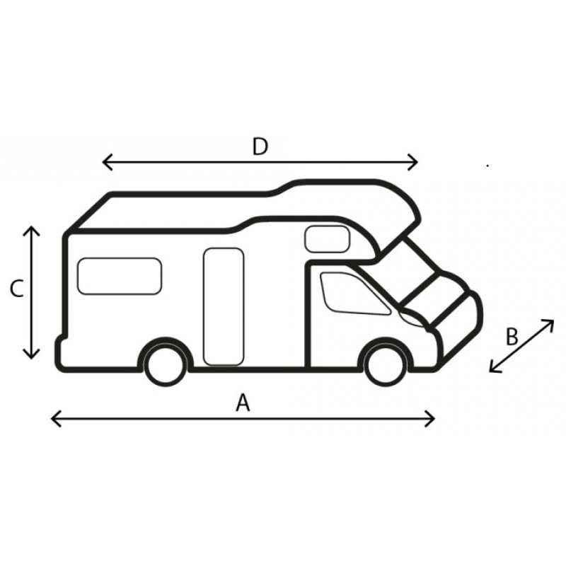 BRUNNER 12M - 600 x 240 x 270 cm COVER CAMPER...