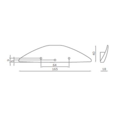 BALDACCI HANDLE V564 - ABS PULL OPEN PAINTED ALUMINUM WITH RATCHET AS/128