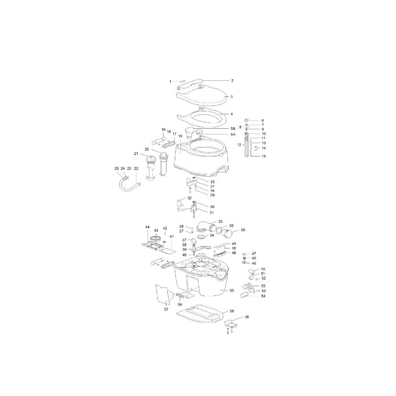 Porta Potti EXCELLENCE THETFORD scarico...