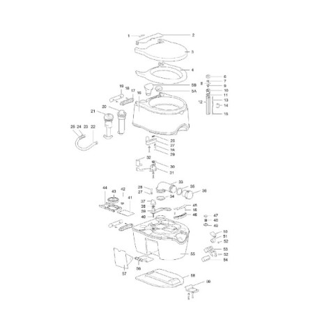 Porta Potti EXCELLENCE THETFORD electric flush - 92306
