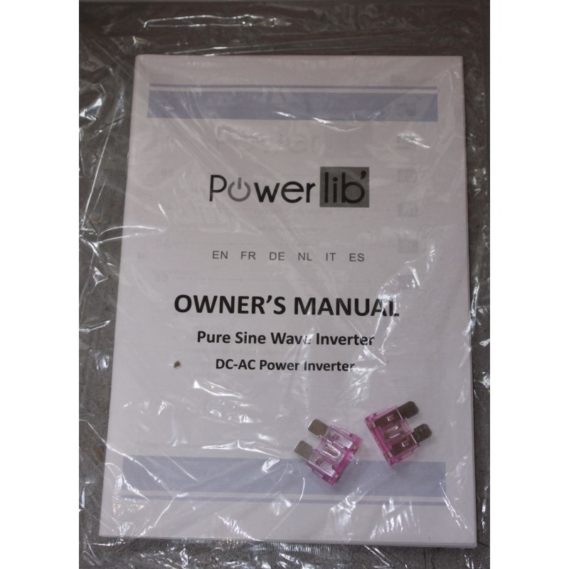 POWERLIB - Pure Wave Inverter 12 V 500 W SCHUKO...