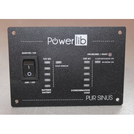 POWERLIB - Inversor de onda pura 12 V 500 W Toma SCHUKO