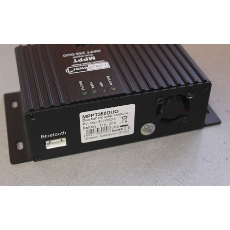 SOLARA - Contrôleur de charge solaire MPPT double batterie 350 W - Bluetooth