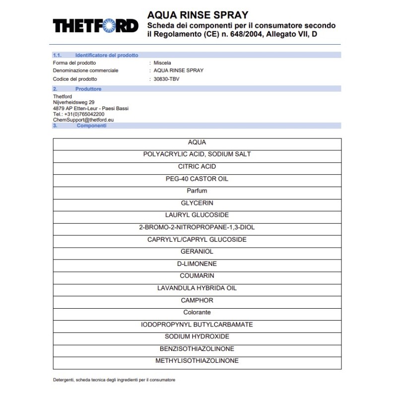 Aqua Rinse Spray THETFORD - 30831AR