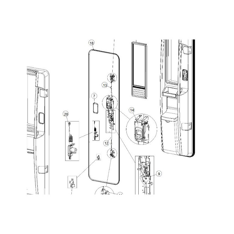 DOMETIC CARAD DOOR CENTRAL LOCKING KIT TRIGANO...