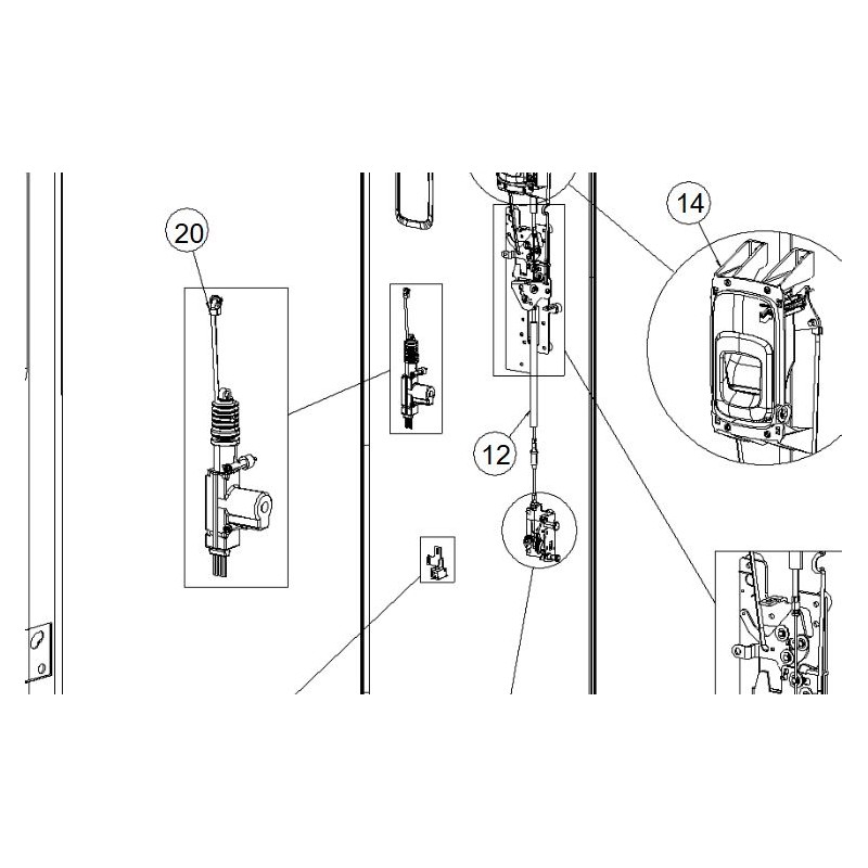 DOMETIC CARAD DOOR CENTRAL LOCKING KIT TRIGANO...
