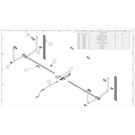 LIPPERT ALBERO DESTRO AVVOLGITORE COMPLETO L 1500_AM