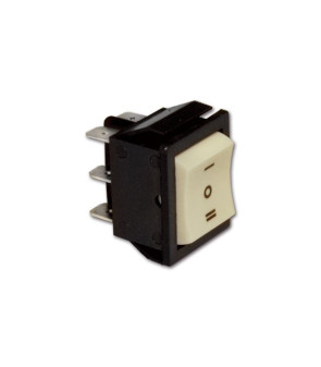 Bipolarer Umsteller mit weißer Wippe I-0-II