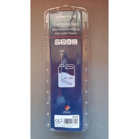 Electric Water Heater - Heating Rod for Hot Water in Tanks Carbest Campingstar 230V 75W, Temperature 38°C