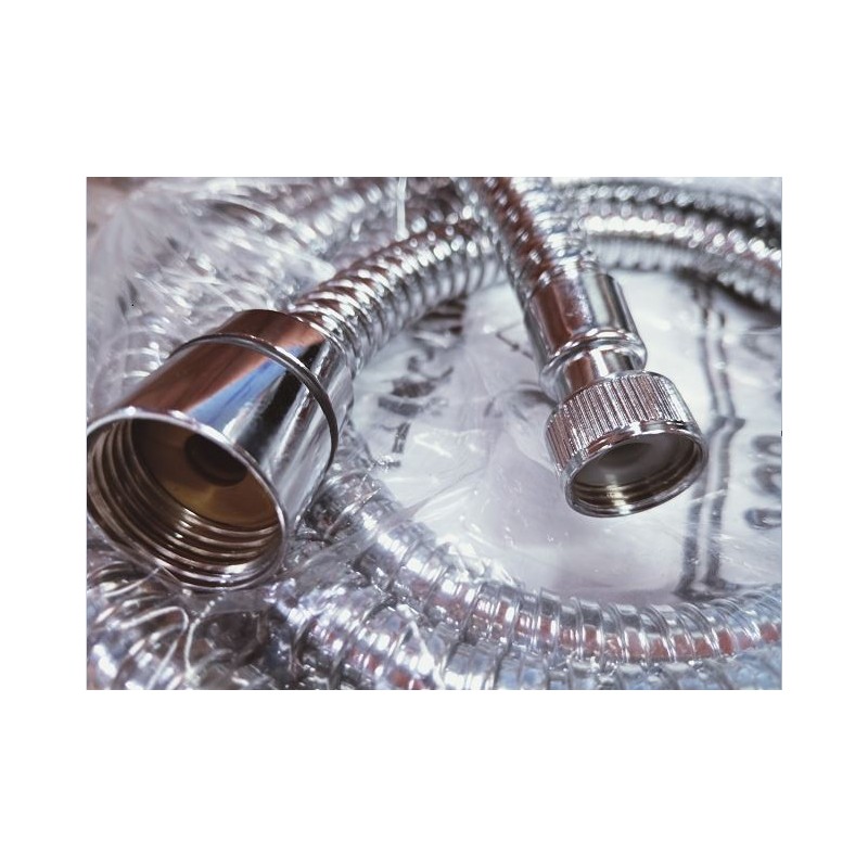 CHROME REPLACEMENT FLEXIBLE HOSE 1/2"C x 3/8"F...