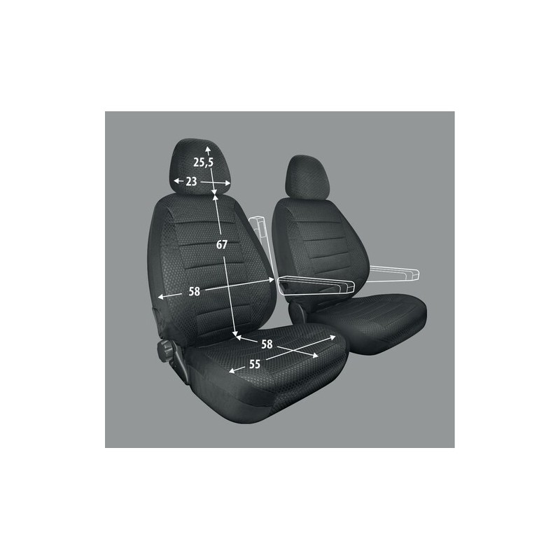 Universal Camper Seat Covers in Jacquard with...
