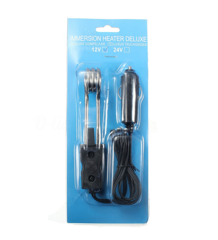 Thermoplongeur pour liquides 12Vdc