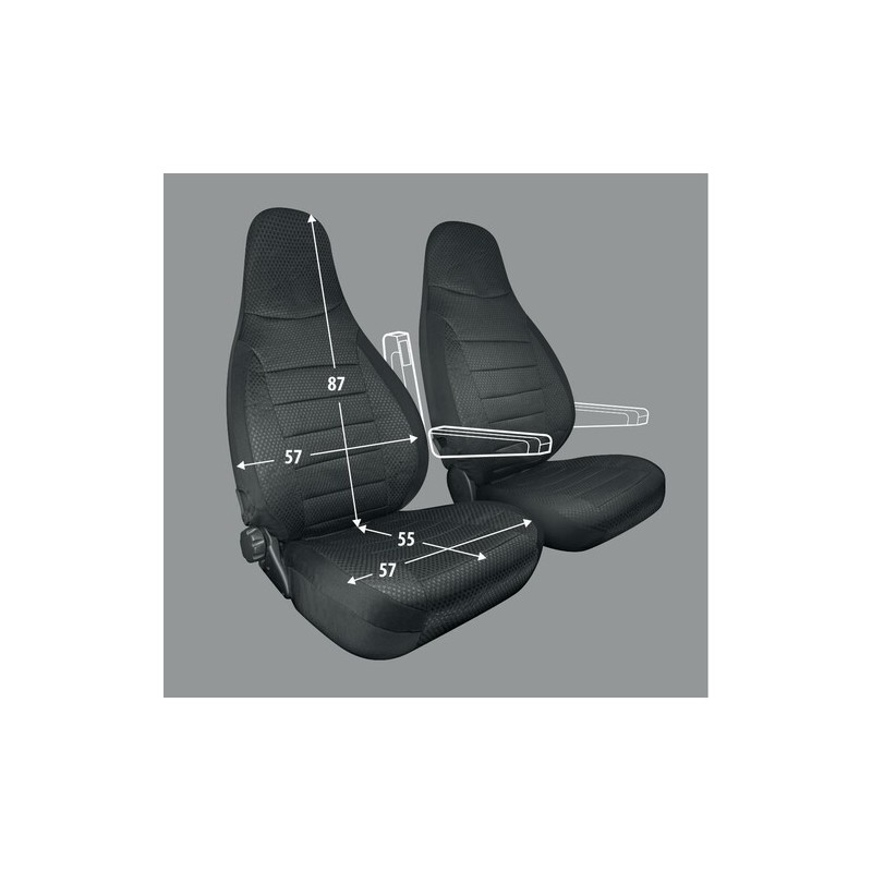 Coprisedili universali per camper in Jaquard...