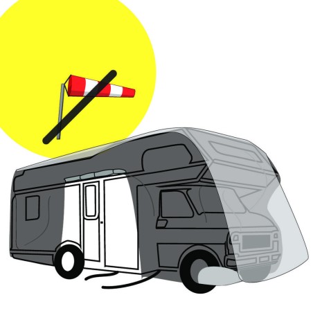 LAMPA COPERTURA RIMESSAGGIO L cm 270x238x650 CAMPER RESISTENTE ACQUA E TRASPIRANTE