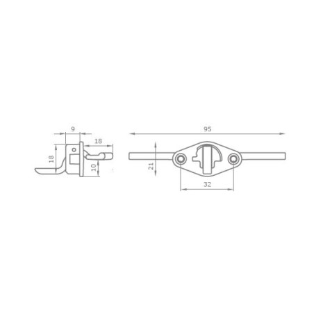 BALDACCI V1236 kit maniglia zama pressofusa nichel lucido