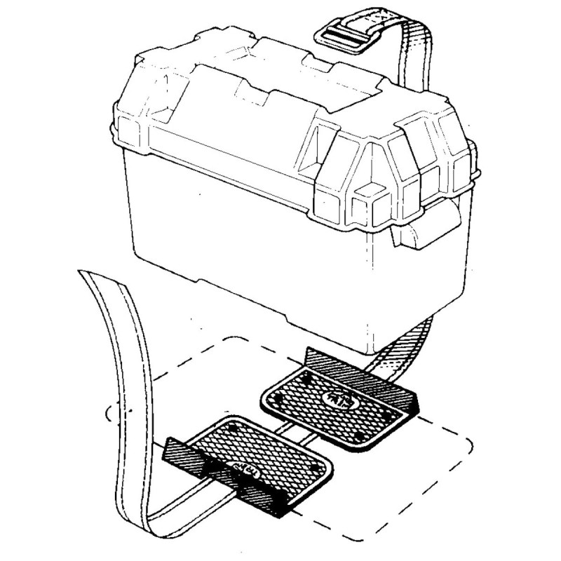 Double fixed battery plate or additional tank