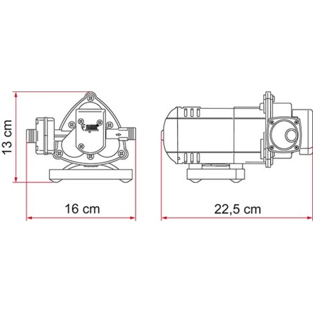 Pompe FIAMMA AQUA 8 12V - 10L - 01216B01-