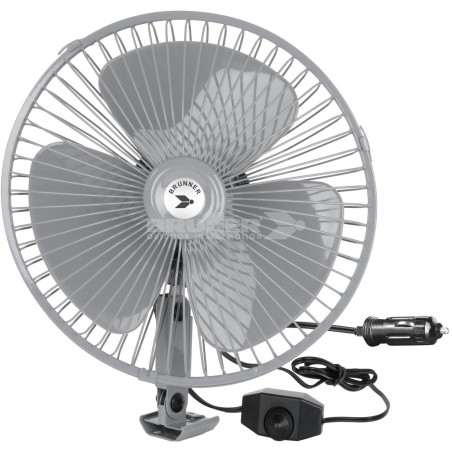 BRUNNER Ventilatore attacco a pinza 12VDC - 21W - diametro 22 cm